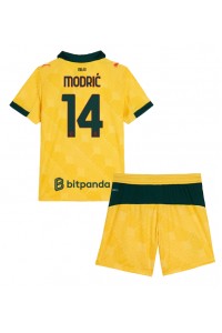 AC Milan Luka Modric #14 Jalkapallovaatteet Lasten Kolmas peliasu 2025-26 Lyhythihainen (+ Lyhyet housut)